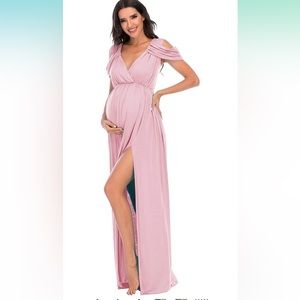Pink Maternity Dress